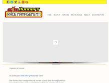 Tablet Screenshot of eliterunnersracing.com
